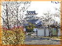 お城の四季「関宿城と富士山の写真」
